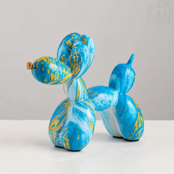 Balloon Dog Statue Figurine – Modern Rainbow Design